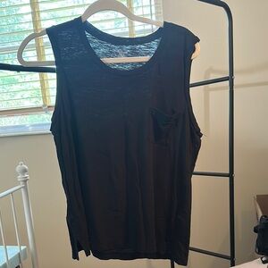 Madewell Basic Black Pocket Tank